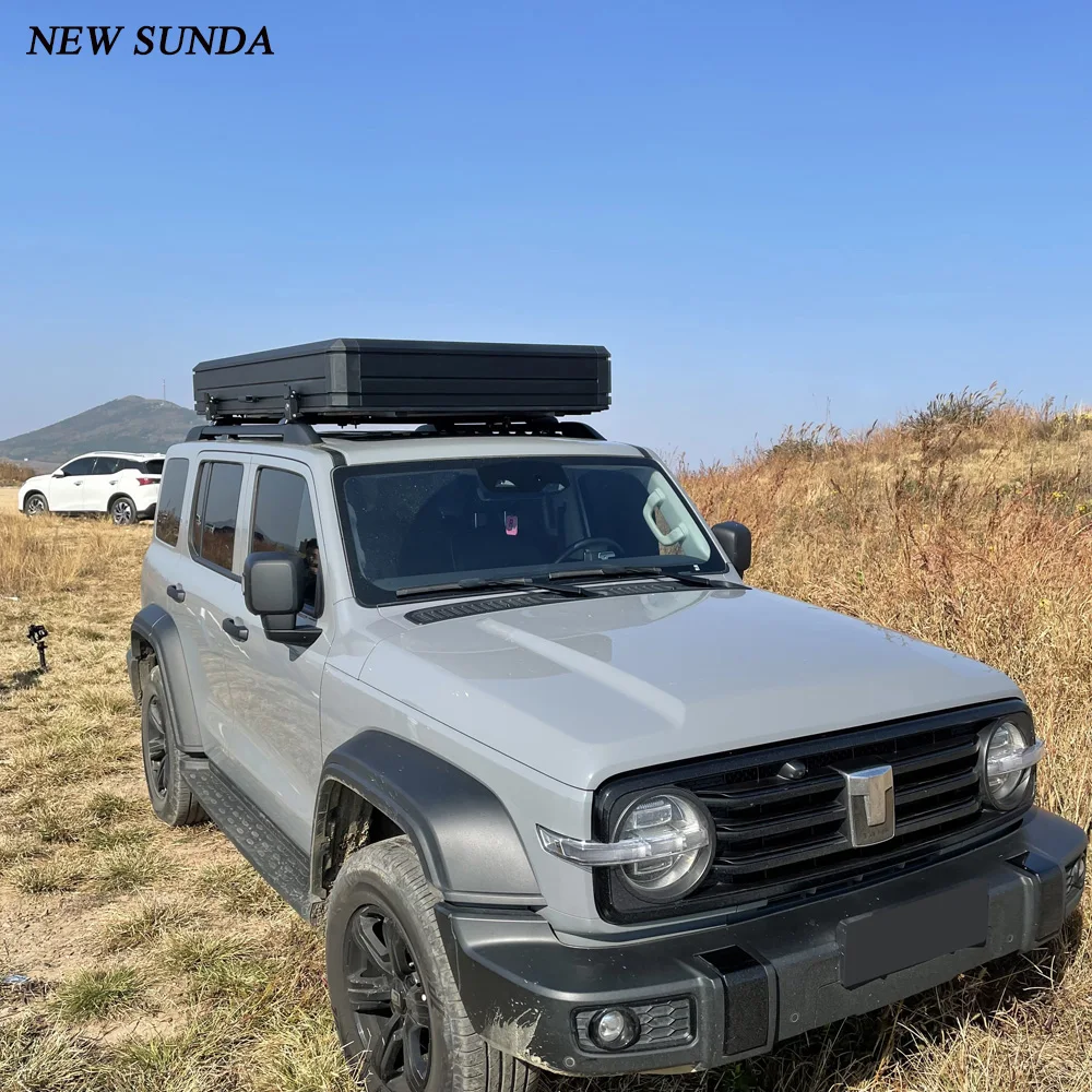 China wholesale family outdoor car camping foldable aluminum hard shell roof top tent for SUV for US market