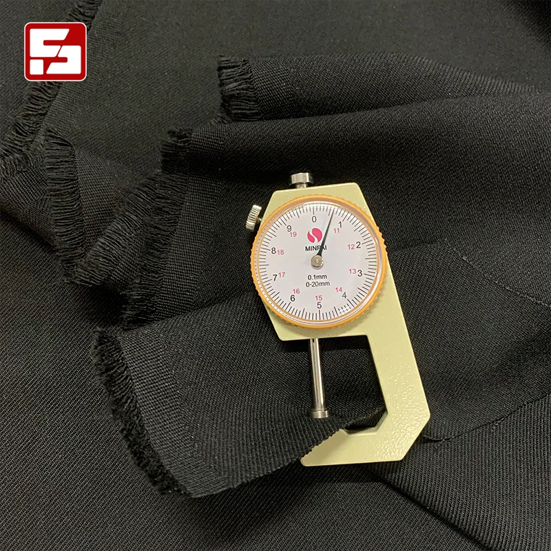 Fabric suppliers cap fabric recycled 100% polyester spun twill coat fabric canvas for outdoor goods