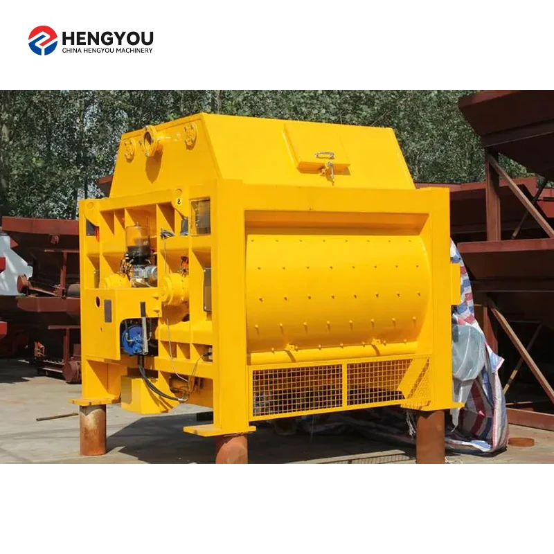 JS500 1500 2000 Бетономешалка с двойной Бочонок Мини бетонный завод для продажи