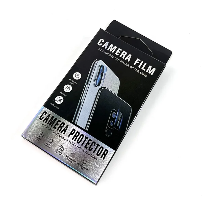 Caja de embalaje la pantalla Camara pelicula protectora vidrio templado del telefono fabrica