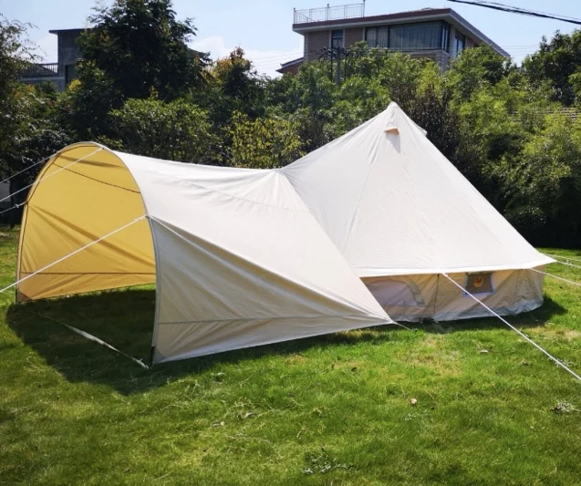 Outdoor Camping Cotton Canvas 5m Waterproof Bell Tent Teepee Yurt Glamping Tent