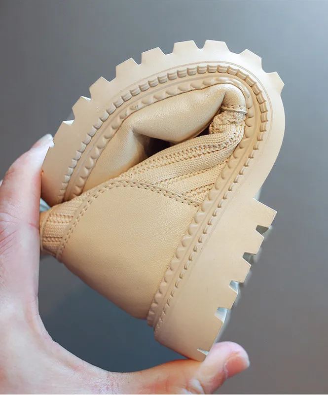 Модные ботильоны для девочек, новые зимние ботинки Martin, детские ботинки-носки