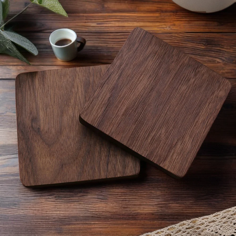 Custom beverage Coffee Blank Pallet Cup Mat tea cup coaster Custom Sublimation Coasters For Drink Square round Wood Coaster