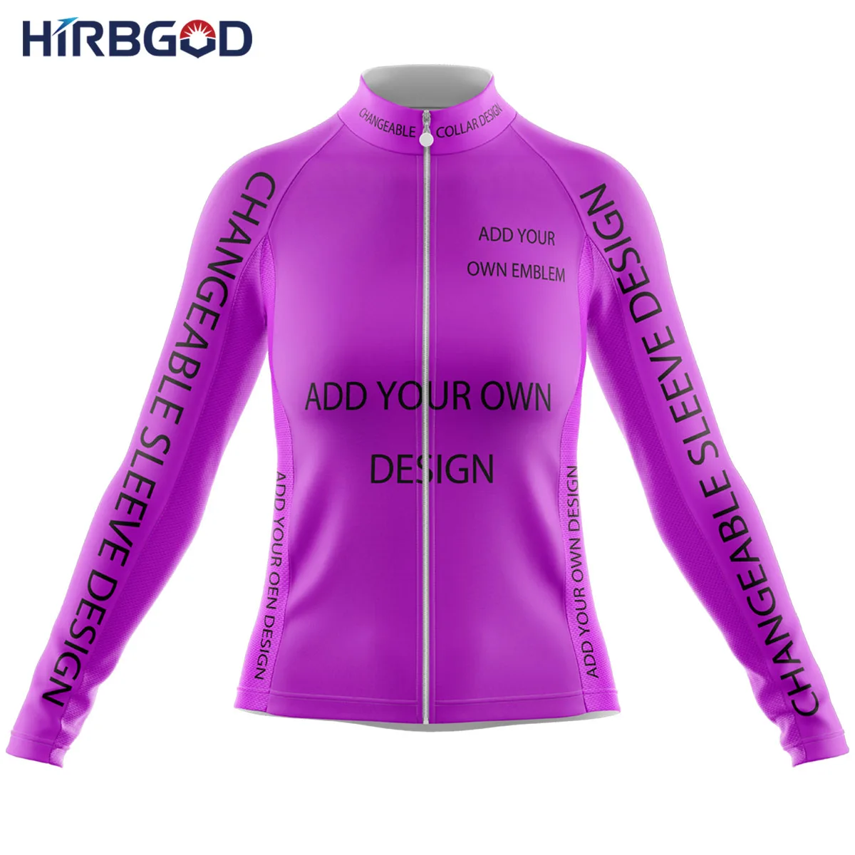 HIRBGOD Womens Long Sleeve Cycling Jersey Red Square White Theme Cyclist Winter Clothes Rib Ride Jersey