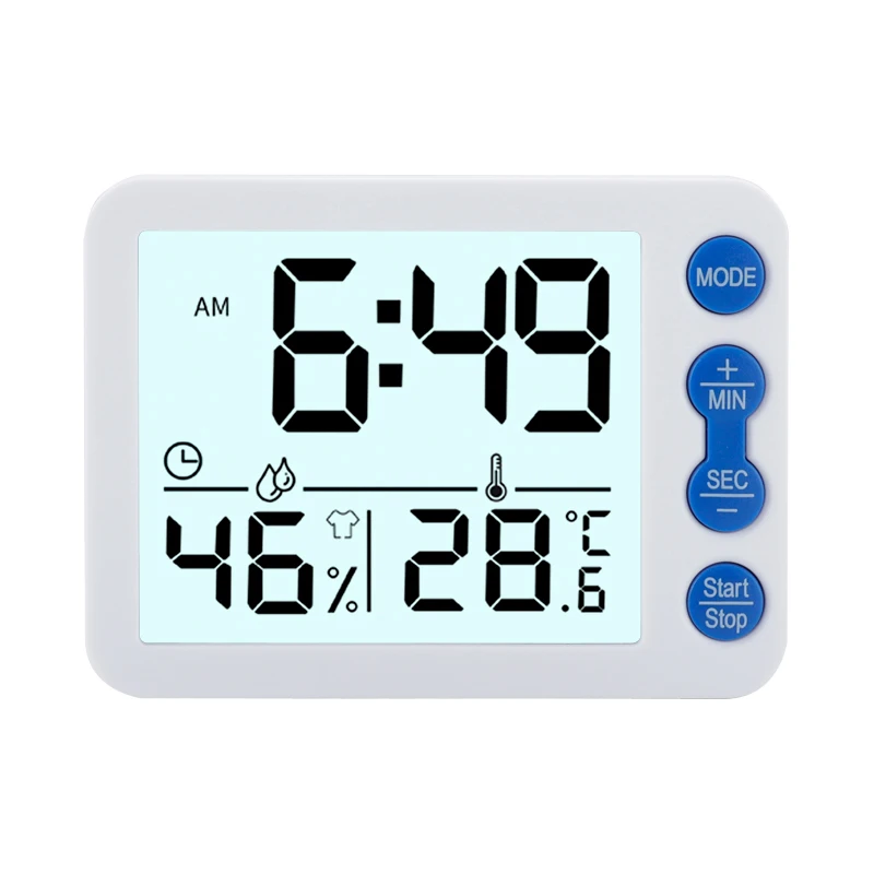 Timer Digital Kitchen Timers Smart Clock For Cooking Waterproof Square And