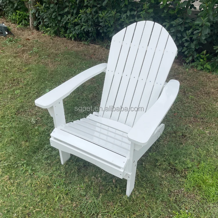 Outdoor Beach Patio Garden Foldable Colorful Waterproof Wood Folding Adirondack Chair With Ottoman Logo Optional