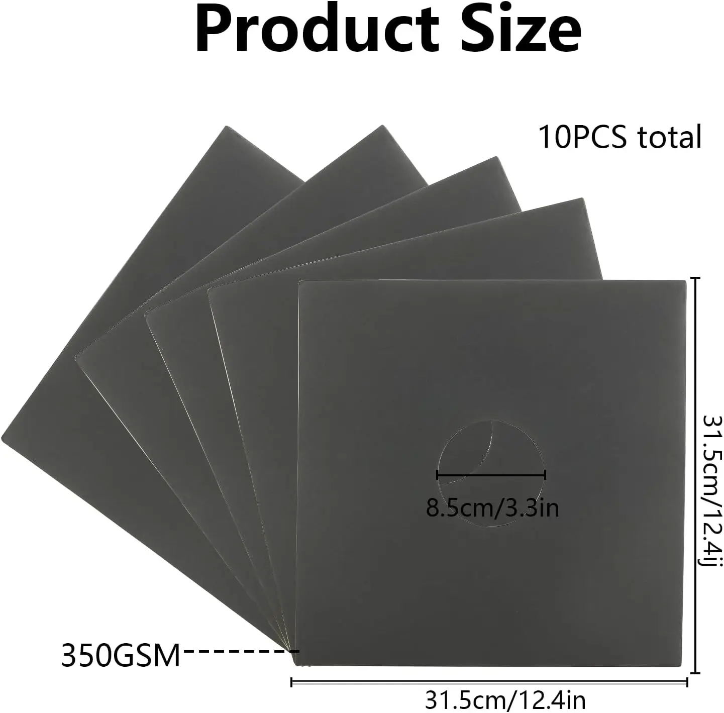 Vinyl Record Paper Sleeves Kraft Paper Covers Record LP Jackets for Vinyl Record