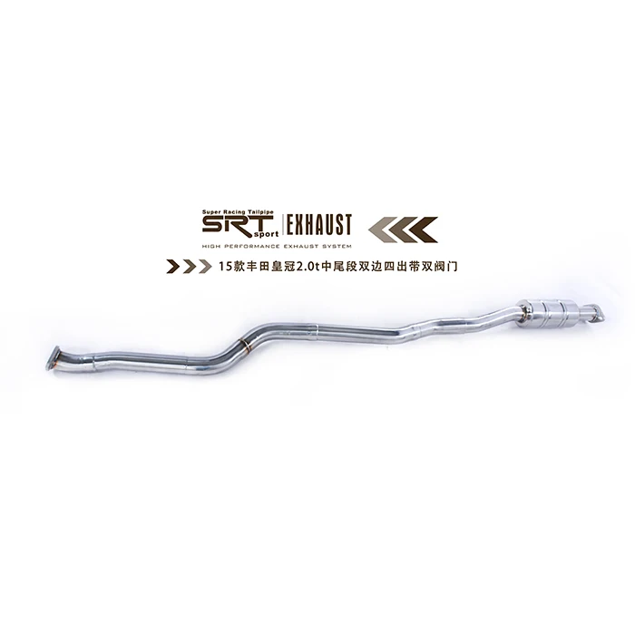 Выхлопная система для Toyota Crown глушитель 2 0 T водосточная труба с каталитической обратной стороной клапаном управления 4 наконечниками