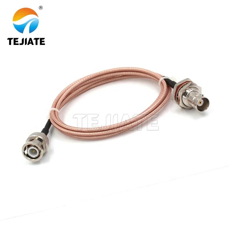 Customizable RF coaxial BNC male to BNC large hexagon female Connector for RG316 cable extension cable