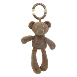 Baby stuffed animal bed hanging white gray bunny plush rabbit toy