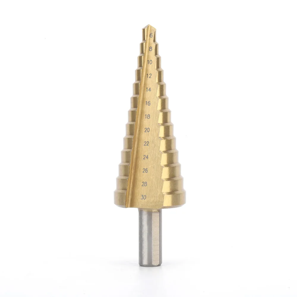High Quality 6mm - 30mm M35 Straight Flute HSS step drill 13 steps