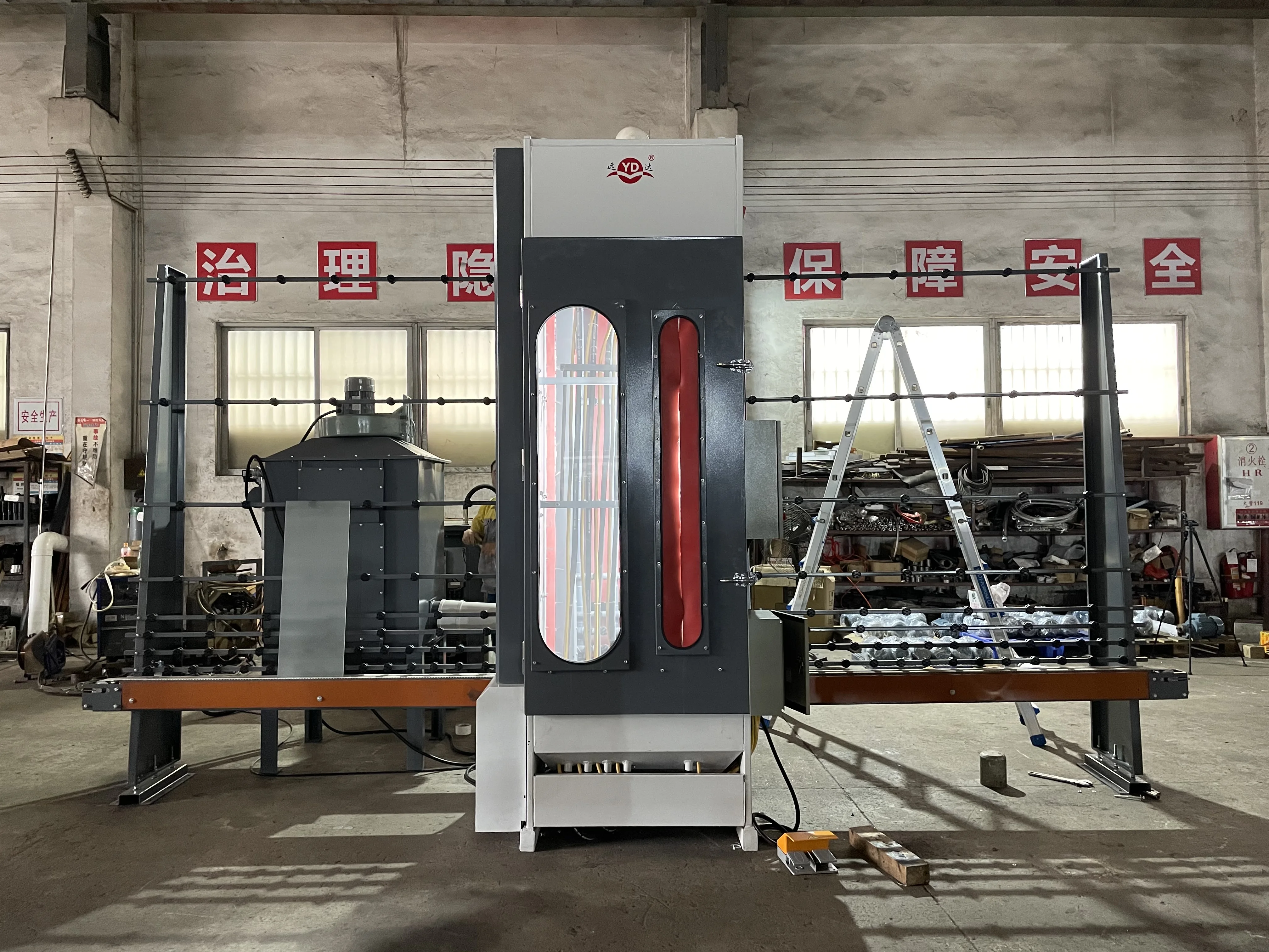 YD-SB series Semi-Automatic Glass Sandblaster Frosting Glass Making Machine