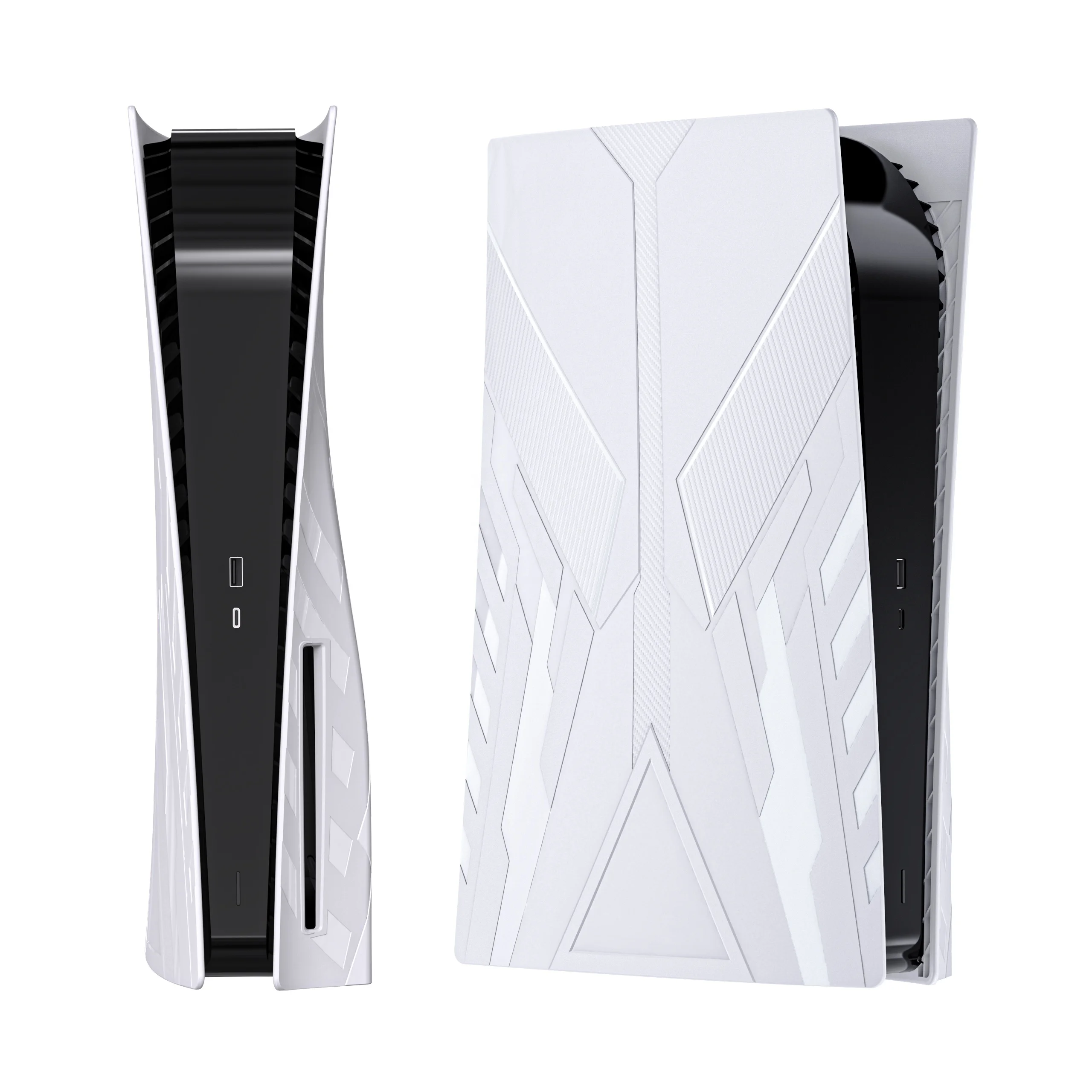 Disc ABS Anti-Scratch Dustproof Cover Case Replacement Shell Plate Hard Shockproof Faceplates for Playstation 5 PS5 Console