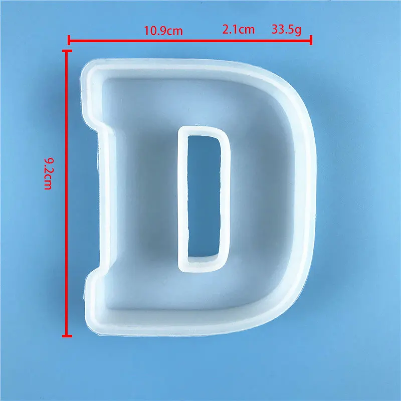 Table decoration Crystal drop glue 26 English letter silicone mold suitable for birthday celebrations