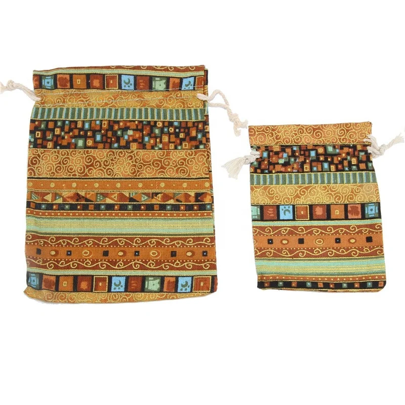 
Drawstring Pouches Cotton Gift Jewelry Bags Wedding Favors Vintage Herbal Sachet 