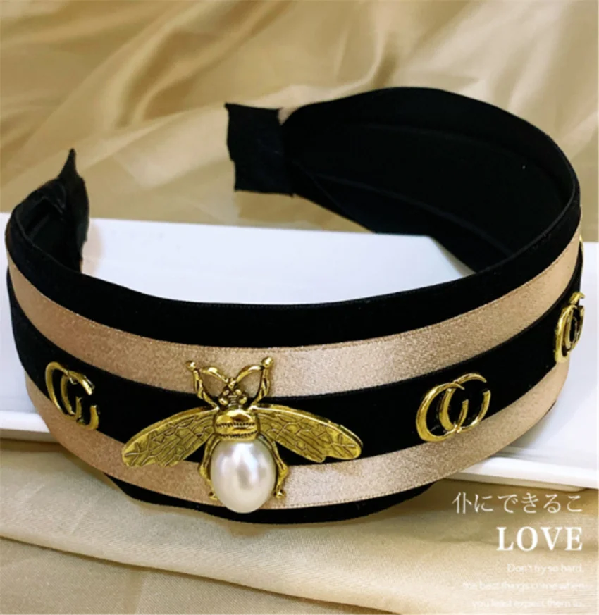 Jewelry Hair Accessories New Hairpin Velvet Knot Bee Side Clip Headband Hair Accessories Women