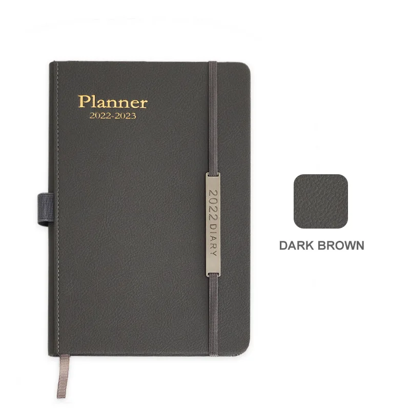 ISO 9001-2008 High Quality College Student Customizable Pu Leather Notebook Cover A5 Journal Executive Planner