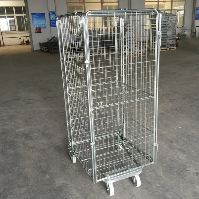 Manufactory Direct Logistic Trolley Cage Trolleys For Transport Roll Cgae