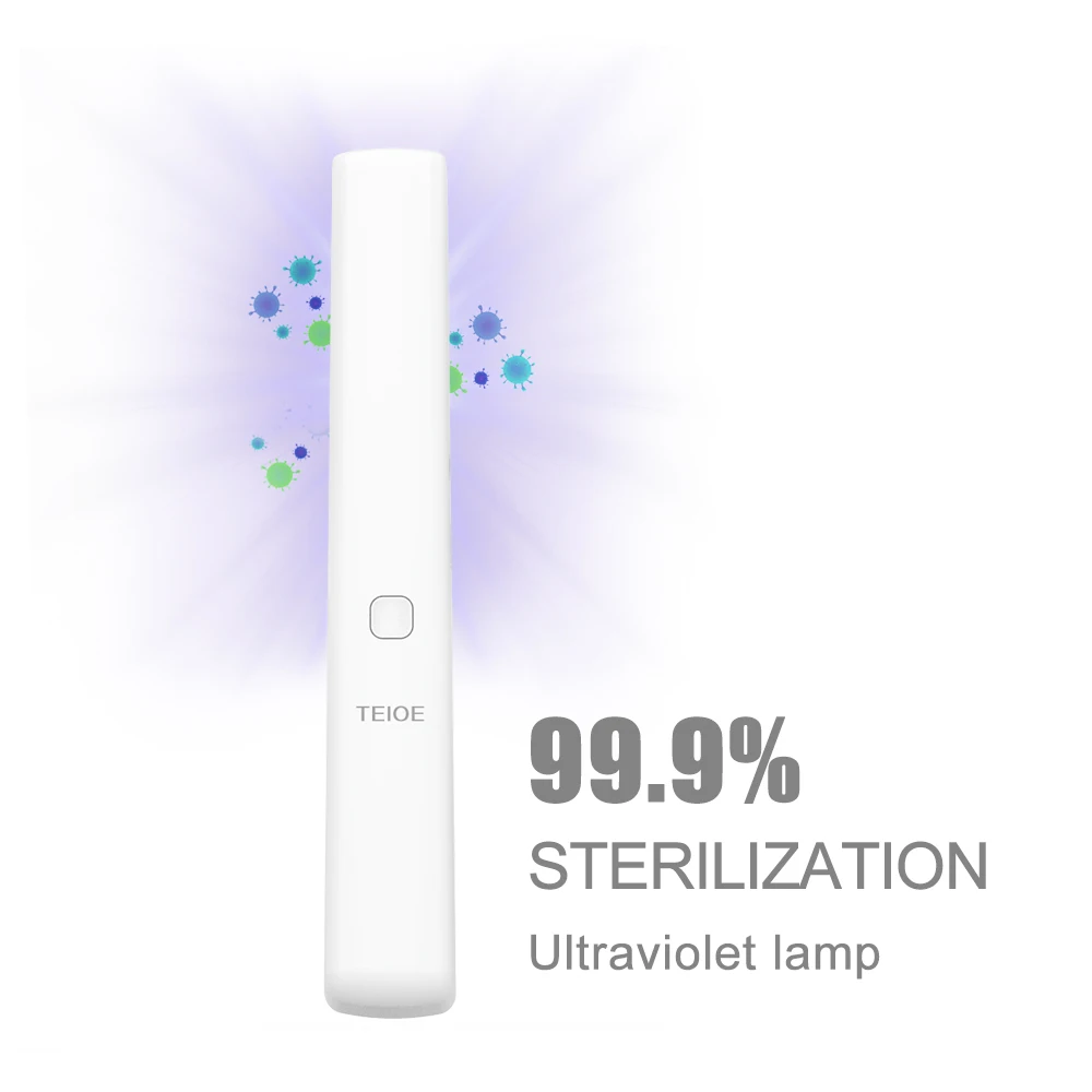 2022 Factory Newest  Portable  Household Handheld UV Sterilizer Virus Killer Lamps UVC Sterilizer Led