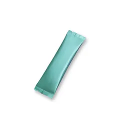 Multi color pure aluminum foil heat sealable preformed food grade mini individual stick sachet bag for powder packaging