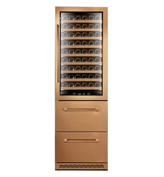 Huaou Custom Wine Cellar Dual Zone Restaurant Champagne Wine Refrigerator drawers Wine Rack