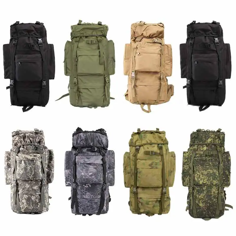 65L Large Capacity Field Training Tactical Backpack Custom 100L Hunting Camping Hiking Travel Outdoor Survival Bag