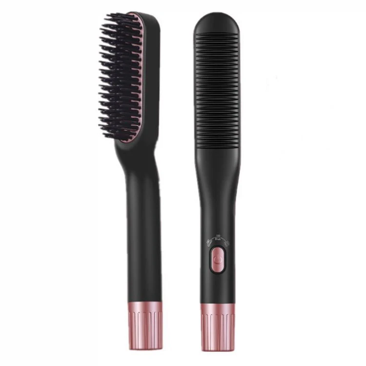 Hot Beard Straightening Iron Comb Electric Hair Straightener Brush Ceramic Hairbrush Professional Fast Heating Styling Curler