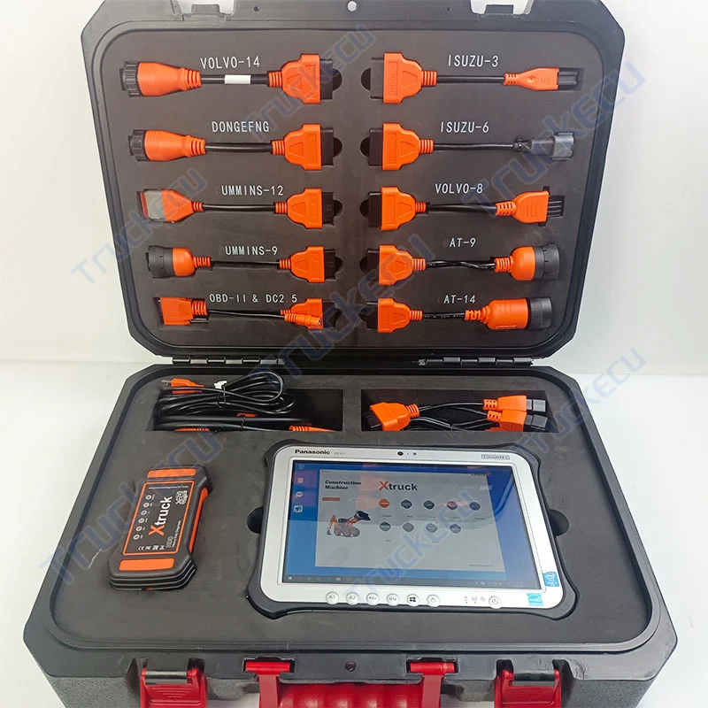 Полный шпильки X-грузовик Y009 OBD многораспределительного детектор USB ссылка для экскаватора тележки ISUZU/автомобильный брелок RENAULT/VOVOL диагностический набор с FZ-G1 планшет