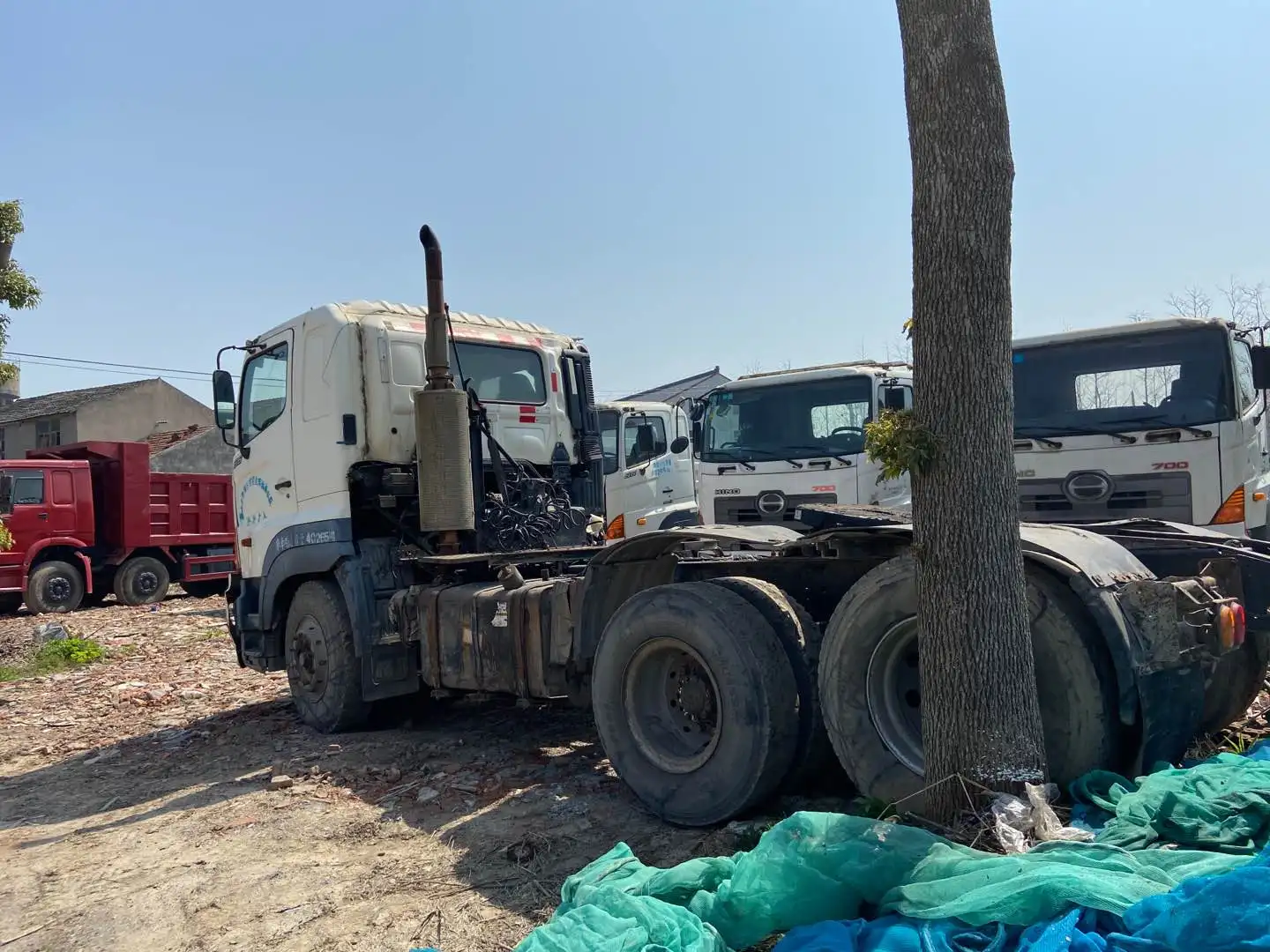 Б/у Тракторные грузовики японского бренда 6x4 International Head Prime Mover 700