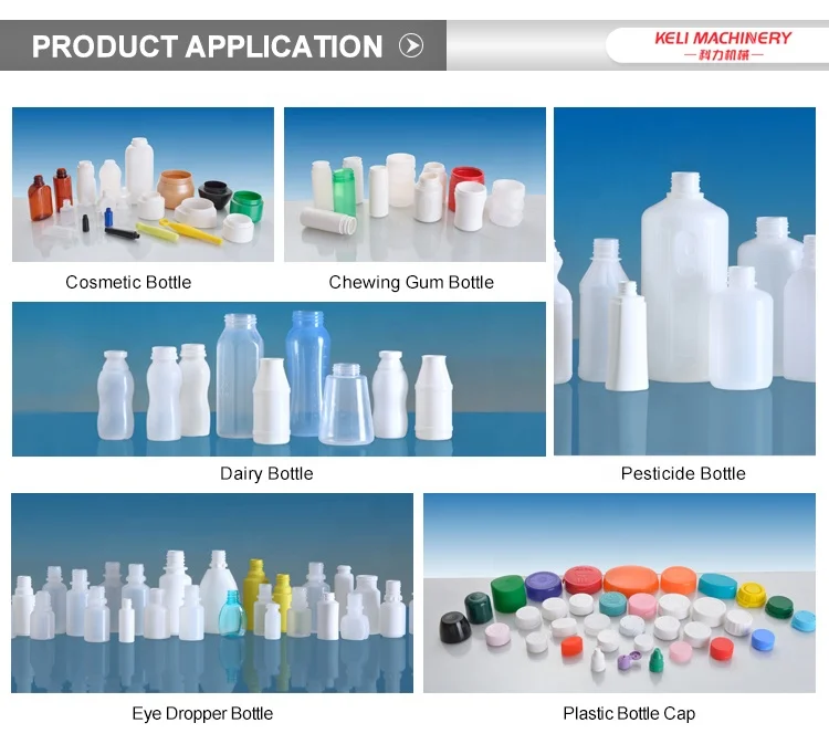 China single stage PP/HDPE/LDPE/PS/ABS/PET bottle injection blow moulding machine for envases containers jars vials