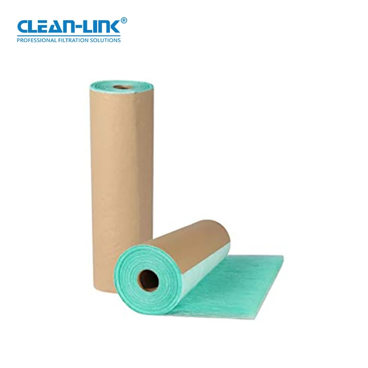 Fiberglass Paint Booth Air Filter Media Green and White Fiberglass Paint Stop Floor Filter