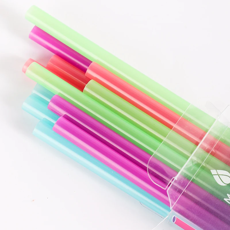 
Interesting color changing reusable PP plastic drinking straws 