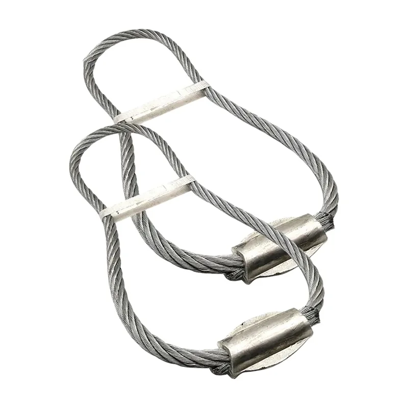 HLM Steel Cable Wire Rope Sling Cast In Lifting Wire Rope Anchors