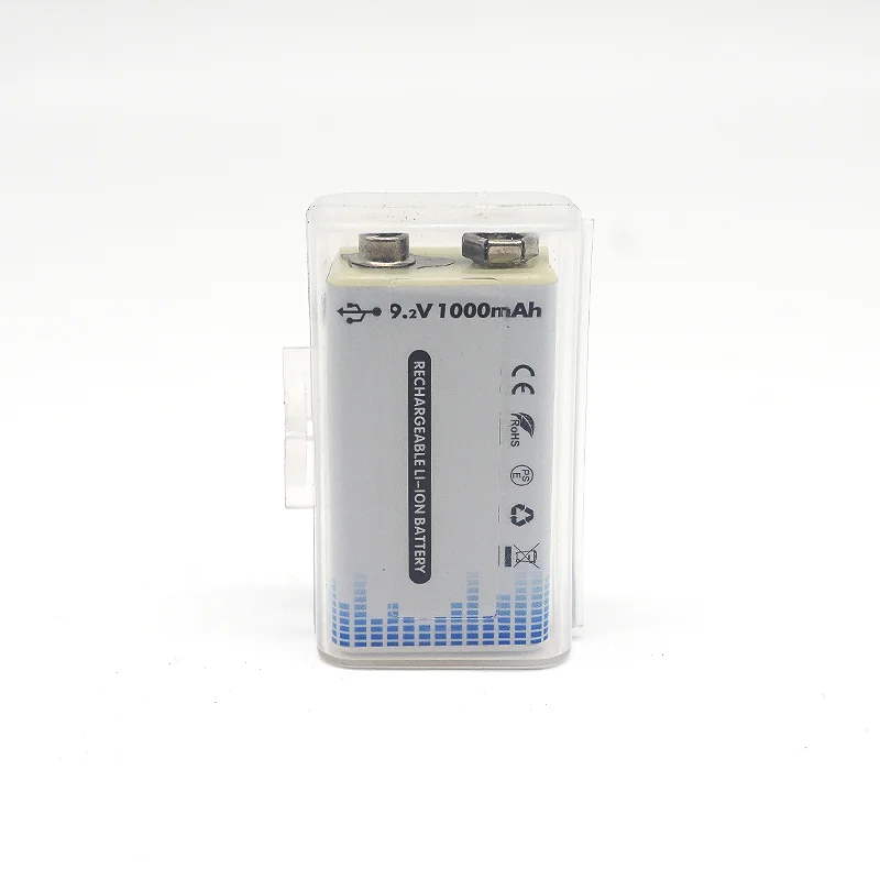 Заводские оптовые цены аккумуляторная батарея type c 9v usb литиевая
