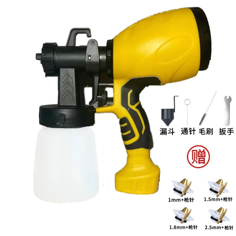Top Quality OEM Power Rechargeable Lithium Battery  Spray Gun For Painting Cars/Wall 1.0MM 1.3MM Nozzle