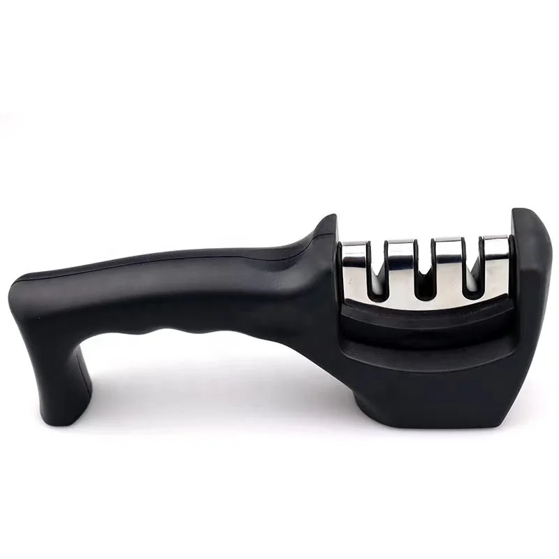 Diamond Knife Sharpening Stone Whole Piece Sharpener Antislip Handle Removable Double Ceramic Wolfram Steel Knife Sharpener