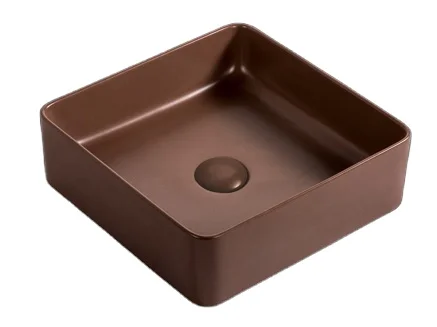 Современная квадратная матовая белая раковина без отверстий для отеля, керамическая художественная раковина