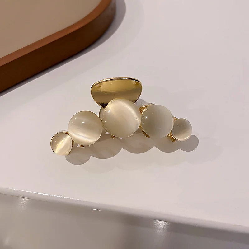 New Arrival Large Hair Claw Clips Custom Design Metal Checkered Hair Claws for Women