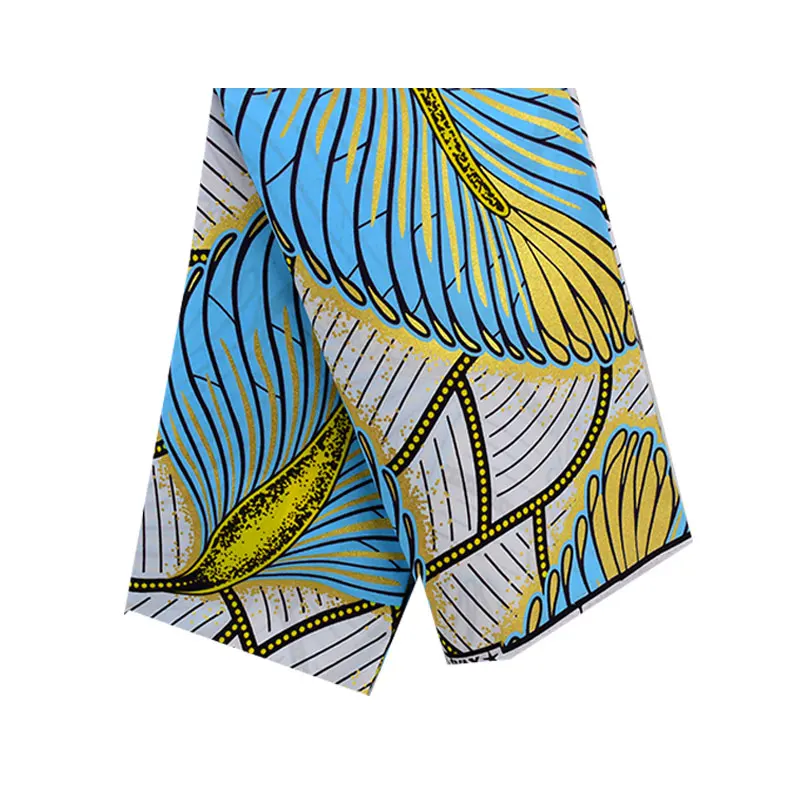 Multi-Color African Wax Print 100% Cotton Fabric