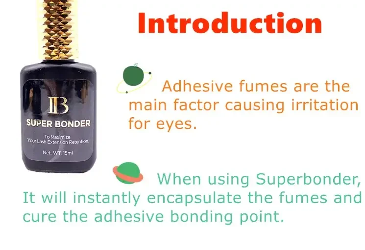 Korea original eyelash extension glue bonder private label clear Super Bonder