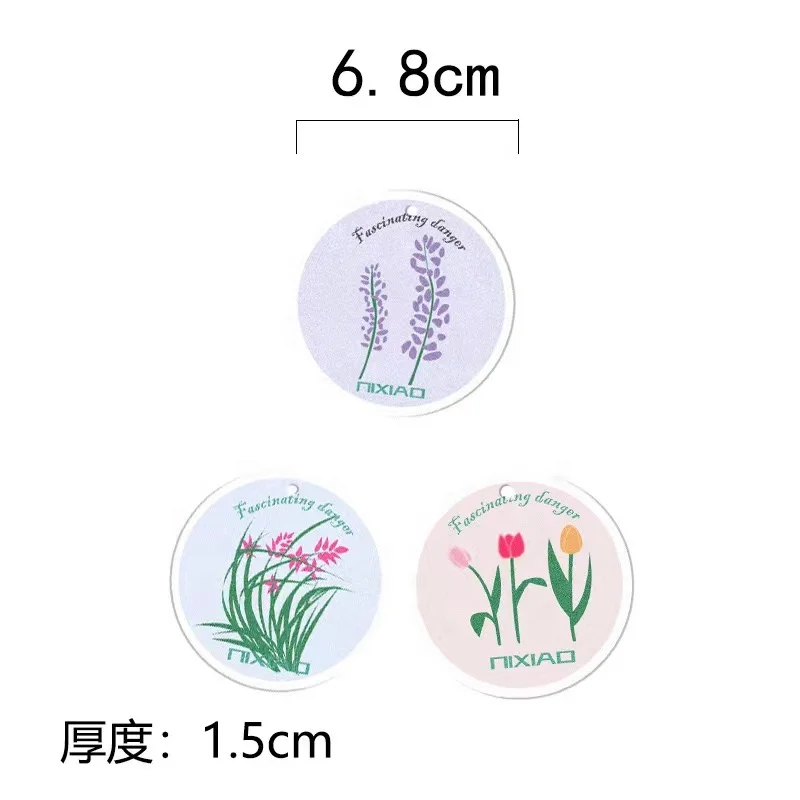 Circular cartoon flowers, wood pulp, cotton sponge, compressed and non greasy brush pot, kitchen rag, dishwashing