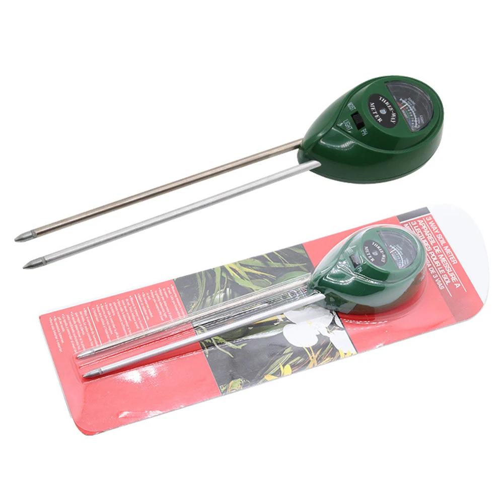 3 in1 Moisture Sunlight PH Meter Soil Water Acidity Humidity Light PH Test Garden Plants Flowers Moist Tester Testing Instrument