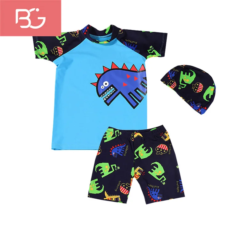 Hot Selling Short sleeve kids Swimwear for boys Two Piece Swimsuit Baby Bathing Suit Swimwear for Little Boys