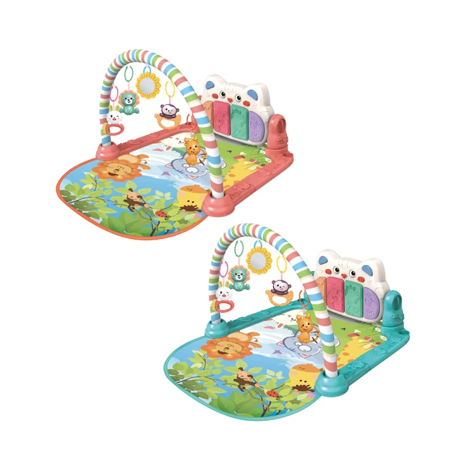 Safety detachable rattle off to play toy multifunction educational music pedal piano blanket baby mat