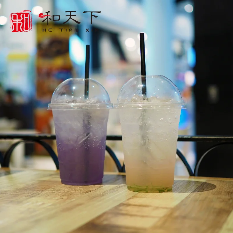 Custom logo Clear PET Plastic Cups 8 oz 16oz 24oz 32 Oz Disposable PP Cups for Juice and Beverages for Parties