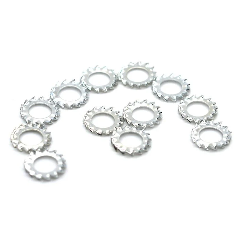M6 ASTM A193 A914 B8 B8M B8T ASTM A453 GR660 A286 18-8 Stainless Steel Plain Serrated Lock Washer With External Teeth DIN6798