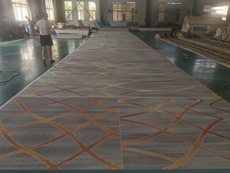 100% Nylon Luxury Hotel Pattern Carpet Soft Wall-to-Wall Tufted Woven Jacquard for Cinema Theater Factory Printed Carpt Home Use