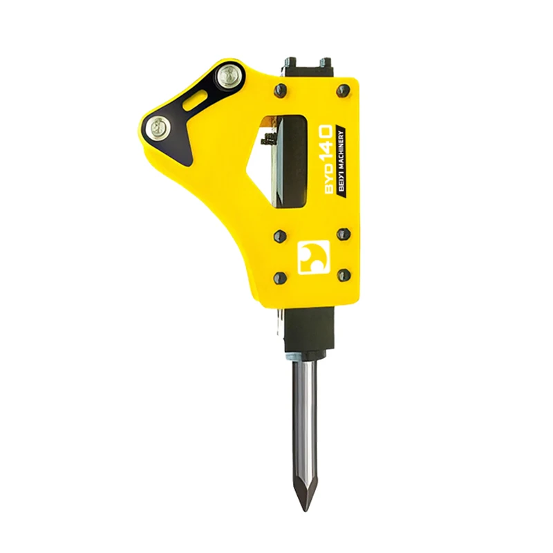 Durable Hydraulic Breaker Hammer for Mini Excavator - Heavy-Duty Hydraulic Rock Breaker with Heat