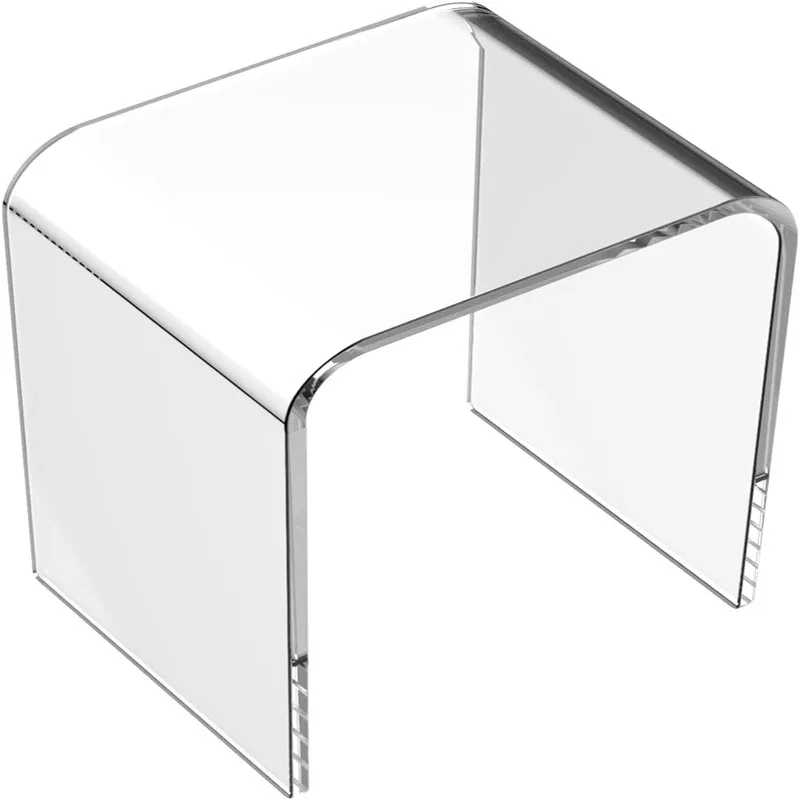 Customized Acrylic Computer Deskes Transparent White Acrylic Desk