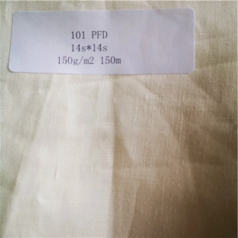 101  PFP and PFD white color linen fabric for printing and dyeing